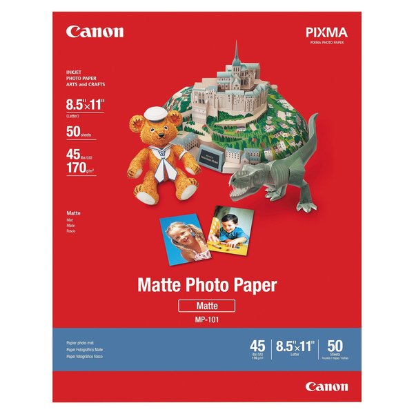 Canon Paper, Photo, 8-1/2"x11", 50Sh, PK50 7981A004